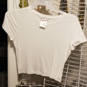 Crop white BCBG top